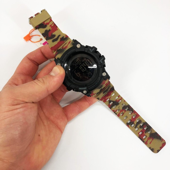 Чоловічий спортивний годинник з гарантією SKMEI 1384CMRD, Армійський годинник з водонепроникністю WO-66