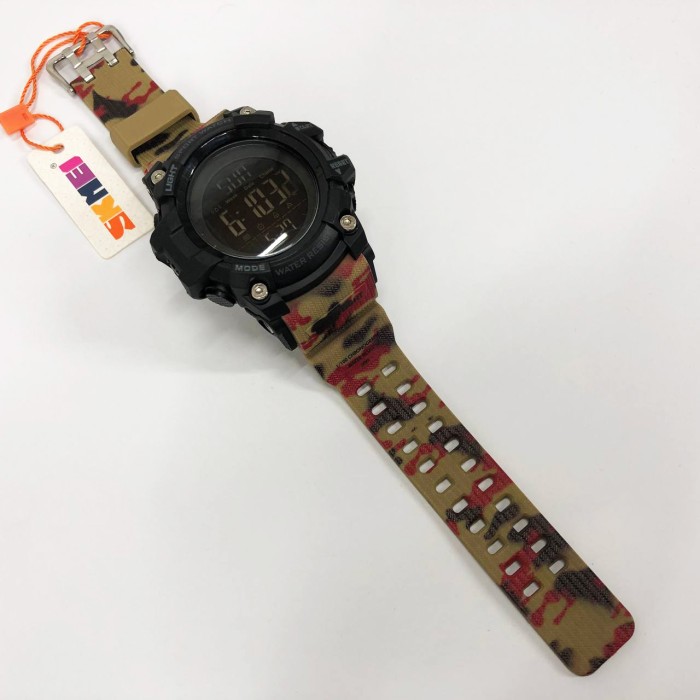 Годинник наручний чоловічий SKMEI 1384CMRD CAMOUFLAGE, фірмовий спортивний годинник. Колір: камуфляж