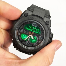 Чоловічий водостійкий кварцовий годинник SKMEI 1452BK BLACK, Годинник RK-428 армійський оригінал