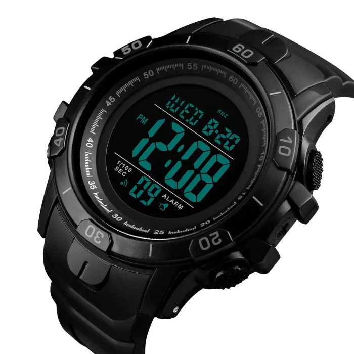 Годинник тактичний протиударний SKMEI 1475BK BLACK, Водонепроникний годинник з гарантією WX-38