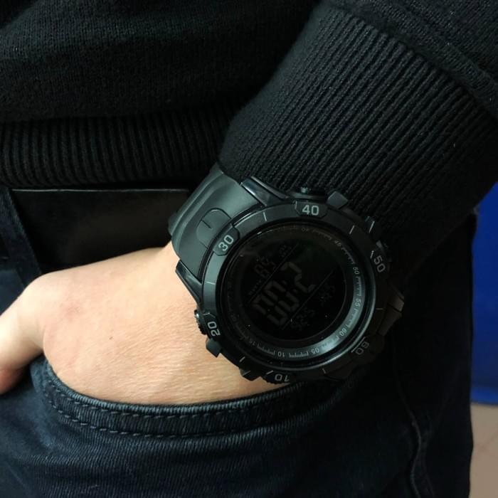 Хороший наручний годинник чоловічий SKMEI 1475BK BLACK, Військовий LI-369 тактичний годинник