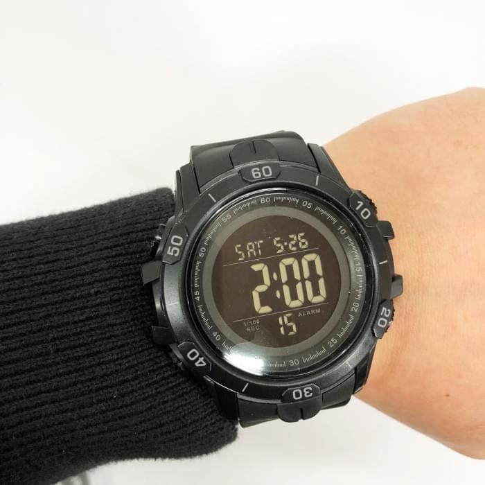 Хороший наручний годинник чоловічий SKMEI 1475BK BLACK, Військовий LI-369 тактичний годинник