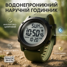 Спеціальний годинник для армії SKMEI, Новий командирський годинник Військовий спецслужби CD-30