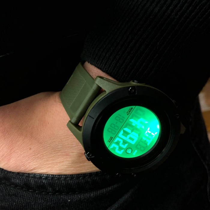 Годинник наручний чоловічий SKMEI 1508AGWT ARMY GREEN-WHITE, Водонепроникний чоловічий годинник. Колір: зелений