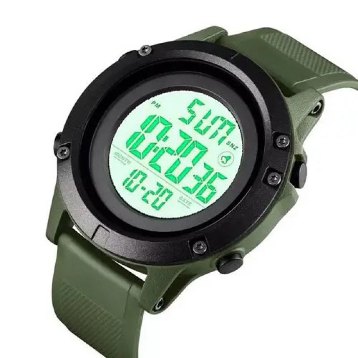 Годинник наручний чоловічий SKMEI 1508AGWT ARMY GREEN-WHITE, Водонепроникний чоловічий годинник. Колір: зелений