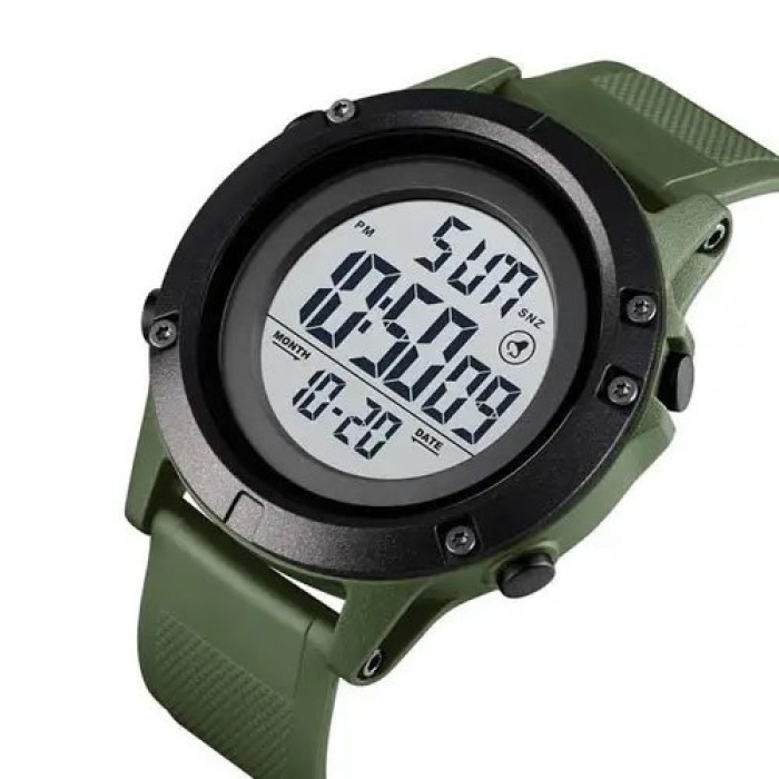 Годинник наручний чоловічий SKMEI 1508AGWT ARMY GREEN-WHITE, Водонепроникний чоловічий годинник. Колір: зелений
