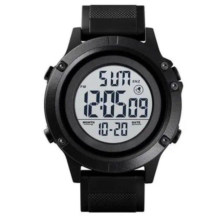 Військовий тактичний годинник SKMEI 1508BKWT BLACK, Годинники кварцові армійські, GI-543 Протиударний годинник