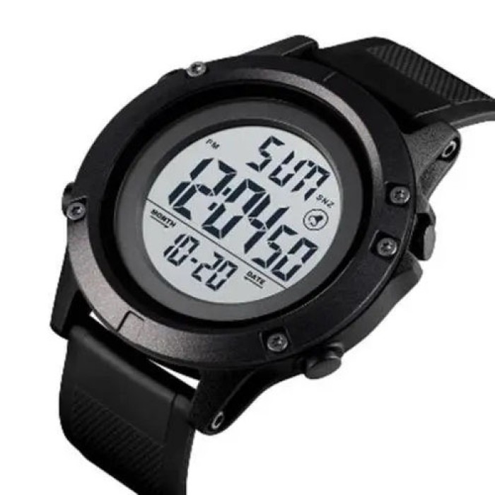 Військовий тактичний годинник SKMEI 1508BKWT BLACK, Годинники кварцові армійські, GI-543 Протиударний годинник