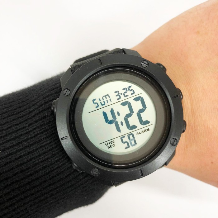 Військовий тактичний годинник SKMEI 1508BKWT BLACK, Годинники кварцові армійські, GI-543 Протиударний годинник