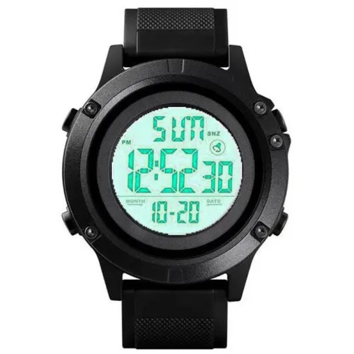 Військовий тактичний годинник SKMEI 1508BKWT BLACK, Годинники кварцові армійські, GI-543 Протиударний годинник