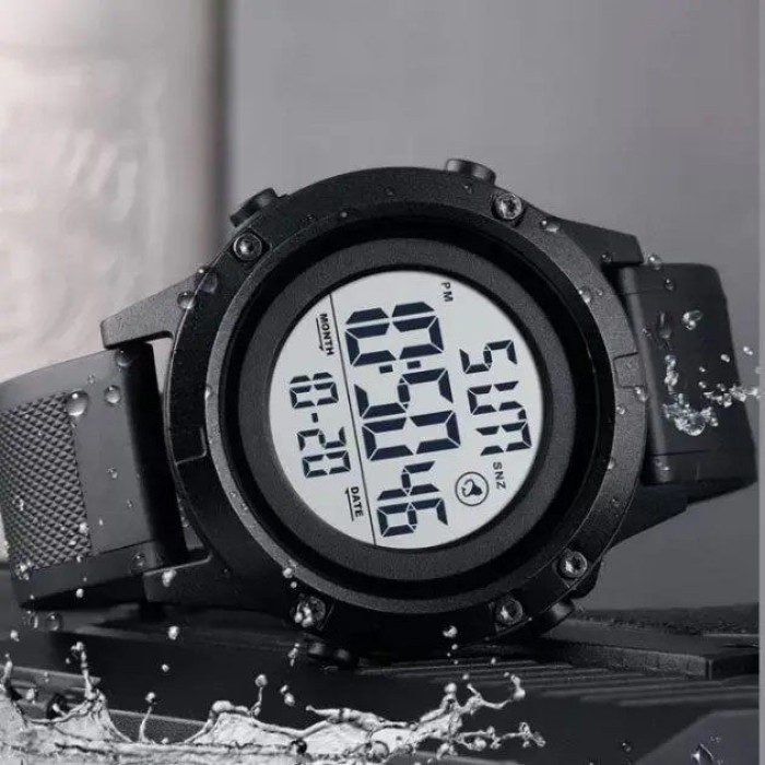 Військовий тактичний годинник SKMEI 1508BKWT BLACK, Годинники кварцові армійські, GI-543 Протиударний годинник