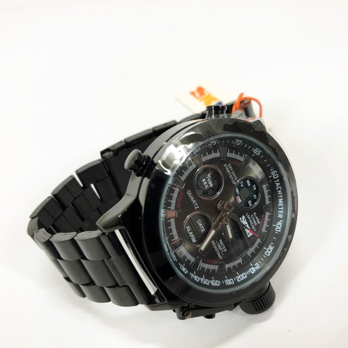 Наручний чоловічий класичний бізнес-годинник SKMEI 1515BK BLACK, Крутий чоловічий годинник LV-17