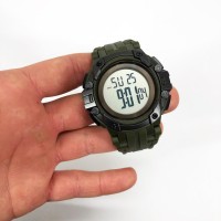 Брендові чоловічі годинники SKMEI 1545AG ARMY GREEN, Годинники наручні електронні тактичні GC-98