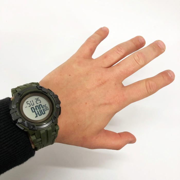 Брендові чоловічі годинники SKMEI 1545AG ARMY GREEN, Годинники наручні електронні тактичні GC-98