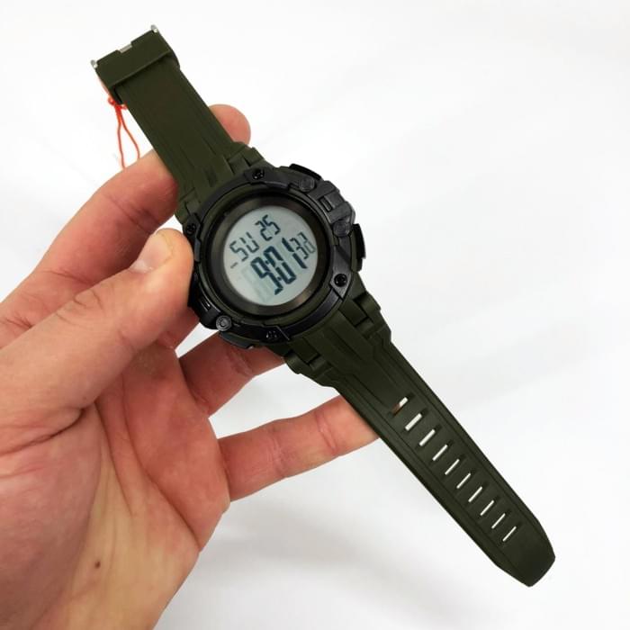 Годинники наручні електронні тактичні SKMEI 1545AG ARMY GREEN, Наручний годинник XK-922 для військових
