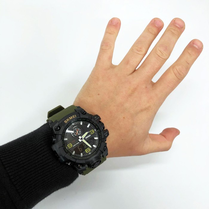 Годинники для подорожей SKMEI 1586AG, Годинники для риболовлі та походів Спортивно-тактичні NE-93