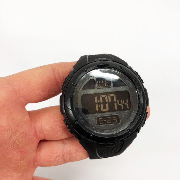 Годинник наручний чоловічий SKMEI 1656BK BLACK, водостійкий тактичний годинник. Колір: чорний