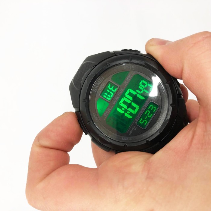 Водонепроникні годинники 50 м SKMEI 1656BK, Годинники для активних військових Армійські топ QK-77