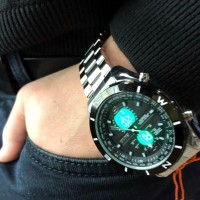 Чоловічі наручні годинники SKMEI 1670SIWT, Ексклюзивні чоловічі годинники Солідні VA-90