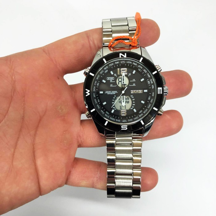 Чоловічі наручні годинники SKMEI 1670SIWT, Ексклюзивні чоловічі годинники Солідні VA-90