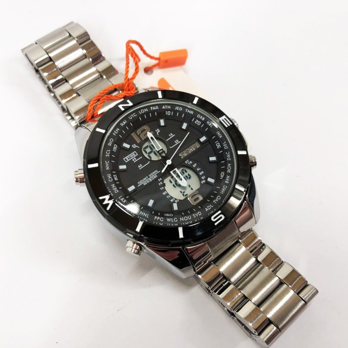 Чоловічі наручні годинники SKMEI 1670SIWT, Ексклюзивні чоловічі годинники Солідні VA-90