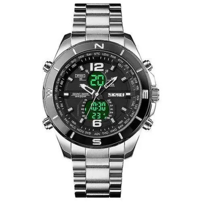 Чоловічі наручні годинники SKMEI 1670SIWT, Ексклюзивні чоловічі годинники Солідні VA-90