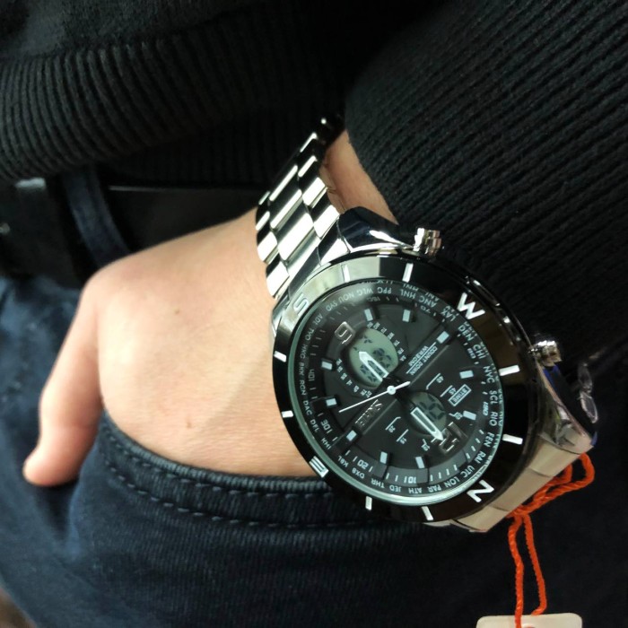 Чоловічі наручні годинники SKMEI 1670SIWT, Ексклюзивні чоловічі годинники Солідні VA-90