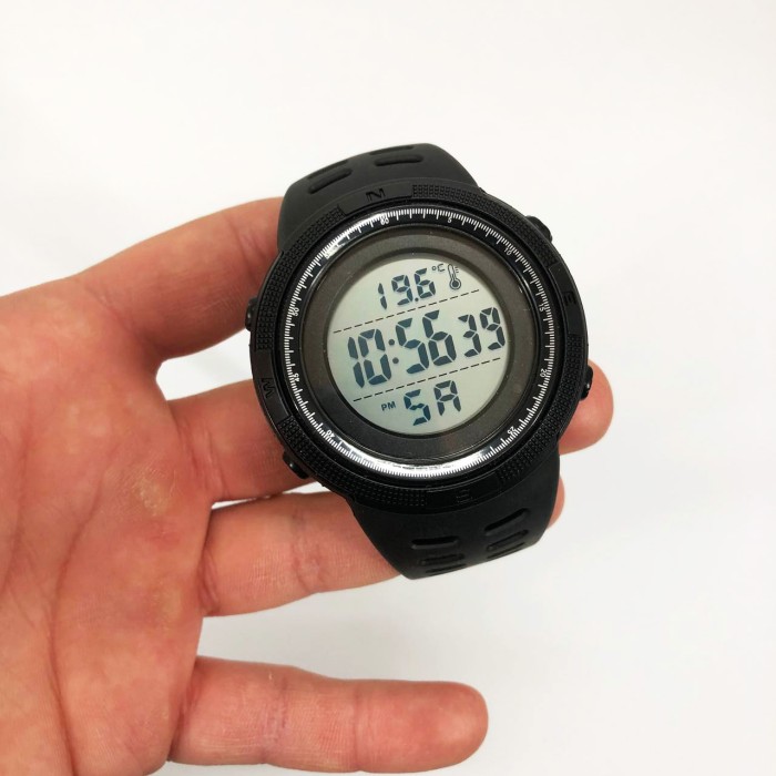 Годинники для кемпінгу з водозахистом SKMEI 1681BKWT, Годинники для туризму Захисні тактичні KZ-95