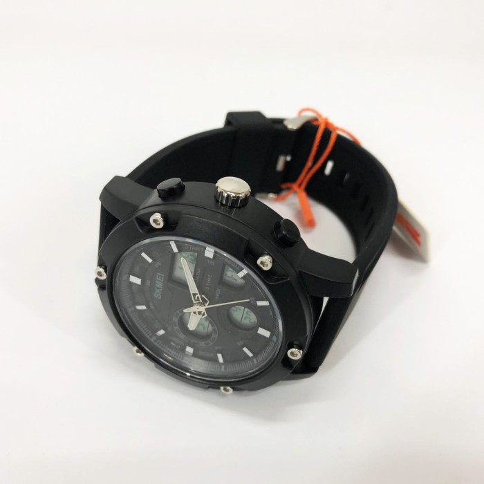 Годинник наручний чоловічий SKMEI 1757BKWT BLACK-WHITE, армійський годинник протиударний. Колір: чорний