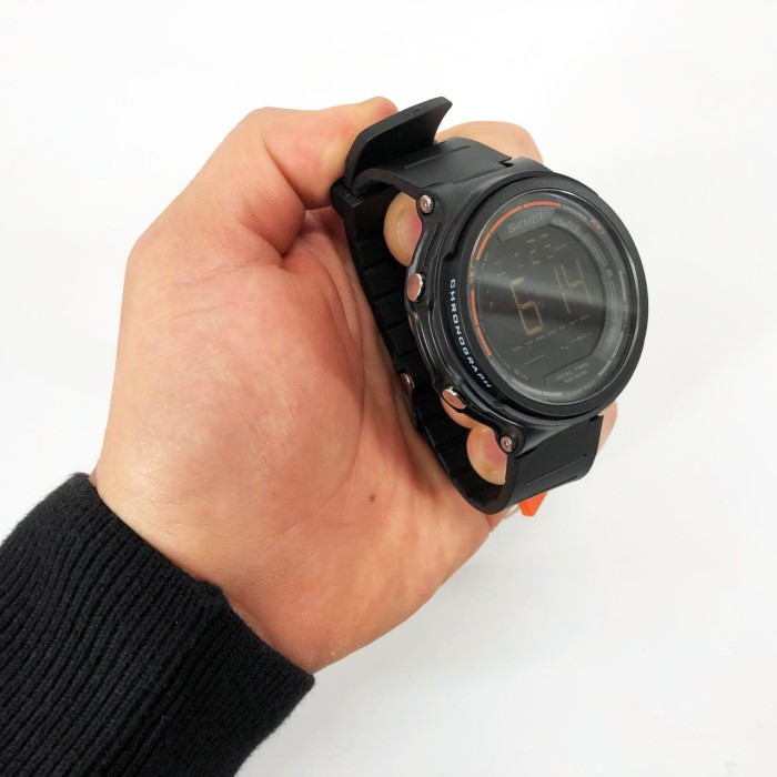 Годинники наручні чоловічі SKMEI 1841BK BLACK, для військовослужбовців, тактичні протиударні. Колір: чорний