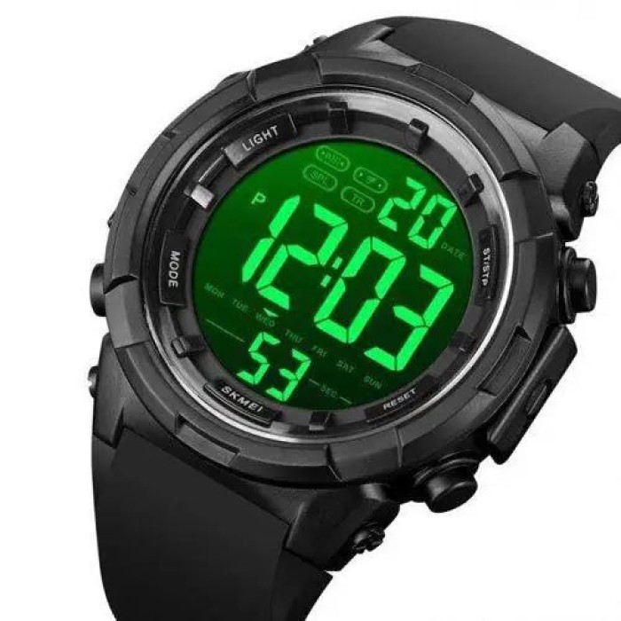 Армійський електронний годинник SKMEI 1845BK, Чоловічий круглий спортивний годинник QJ-59