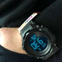 Наручний годинник для військових SKMEI 1886BKBK, Військовий тактичний годинник Протиударний GP-44