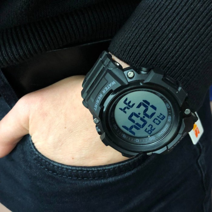 Годинник водонепроникний та протиударний SKMEI 1886BKWT, Годинник для подорожі Протиударний TN-52