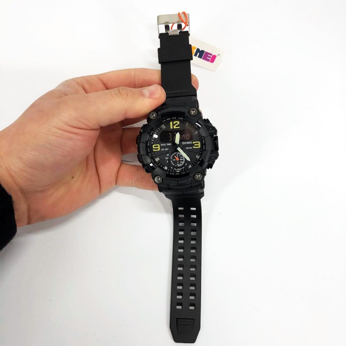 Годинники наручні електронні для хлопців SKMEI 1965BK BLACK, Надійні чоловічі наручні годинники VN-13