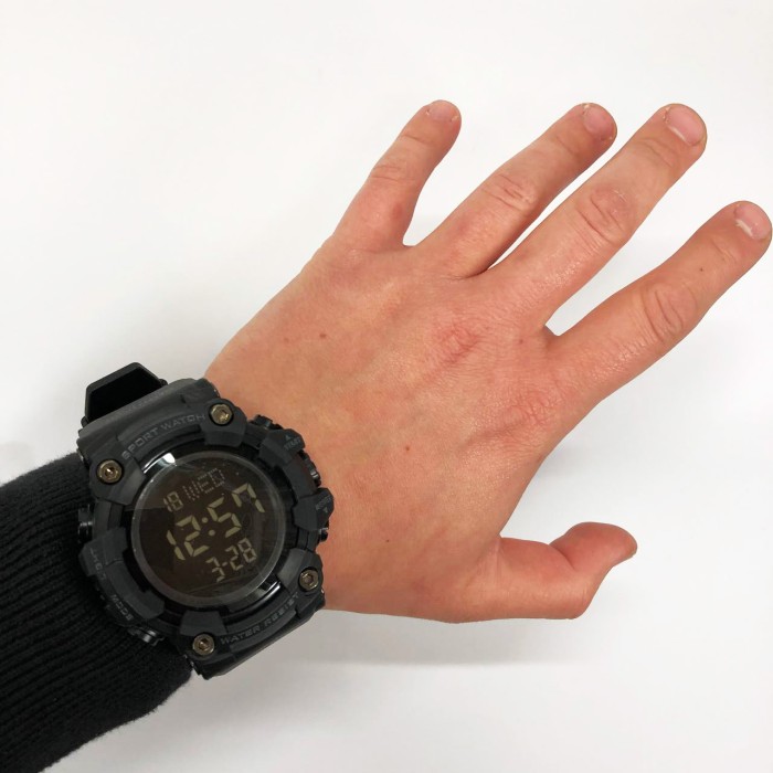 Електронний спортивний годинник SKMEI, Армійський годинник протиударний Сучасний військовий WE-99