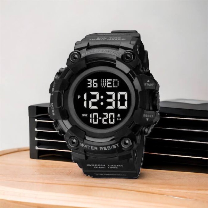 Електронний спортивний годинник SKMEI, Армійський годинник протиударний Сучасний військовий WE-99