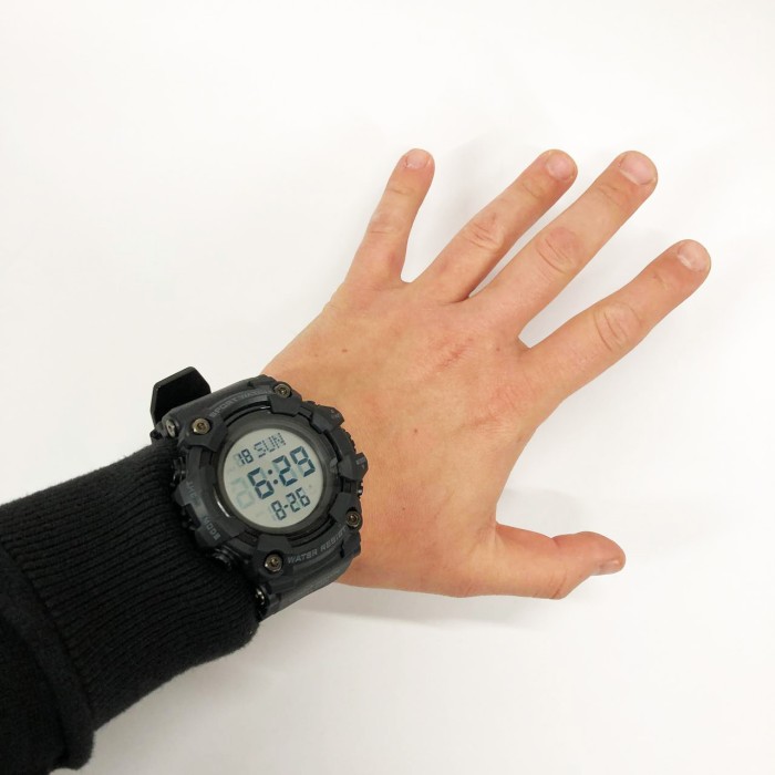 Чоловічий круглий спортивний годинник SKMEI, Чоловічий годинник для риболовлі Спецназ EQ-84