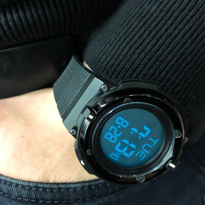 Спортивний міцний годинник SKMEI 2010BKWT BLACK-WHITE, Електронний вологозахищений наручний годинник XY-10