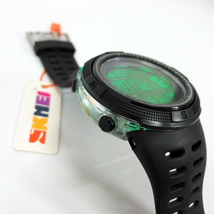 Чоловічий армійський водостійкий тактичний годинник SKMEI 2070BK BLACK, Електронний спортивний годинник JU-68