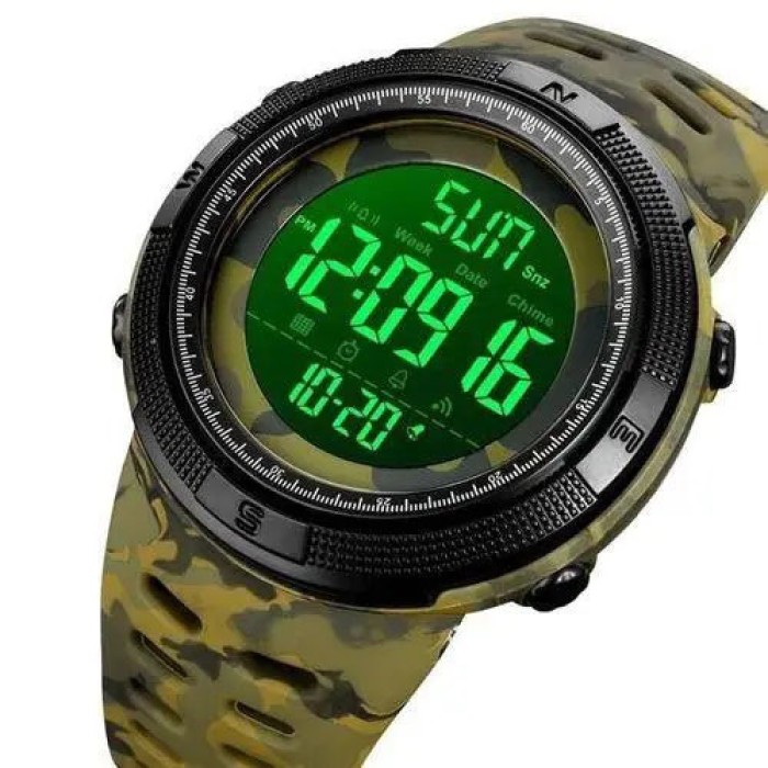 Годинник наручний чоловічий SKMEI 2070CMGN ARMY GREEN CAMO