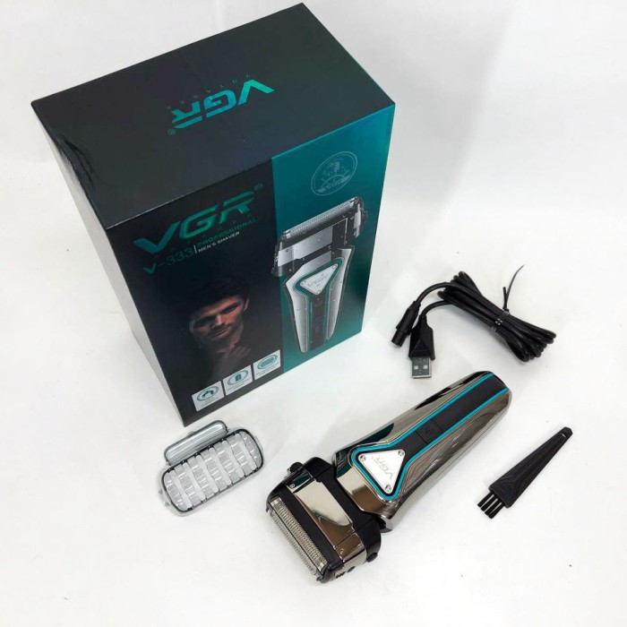 Бездротова машинка для стрижки для дому VGR V-333, Чоловіча бездротова електрична бритва ZJ-34