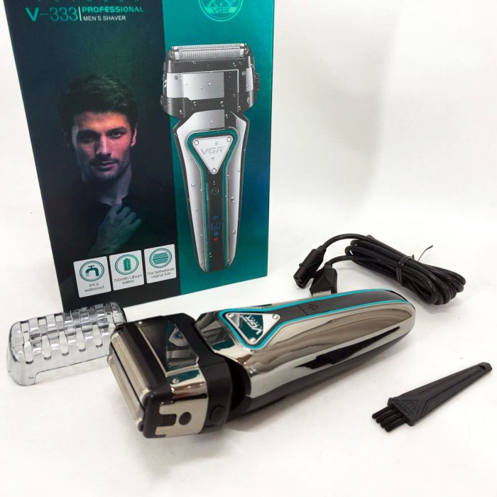 Бездротова машинка для стрижки для дому VGR V-333, Чоловіча бездротова електрична бритва ZJ-34