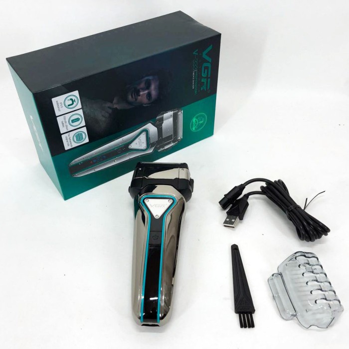 Бездротова машинка для стрижки для дому VGR V-333, Чоловіча бездротова електрична бритва ZJ-34
