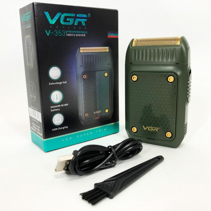 Електробритви для чоловіків SHAVER VGR V-353, Професійна електробритва GP-651 з насадками