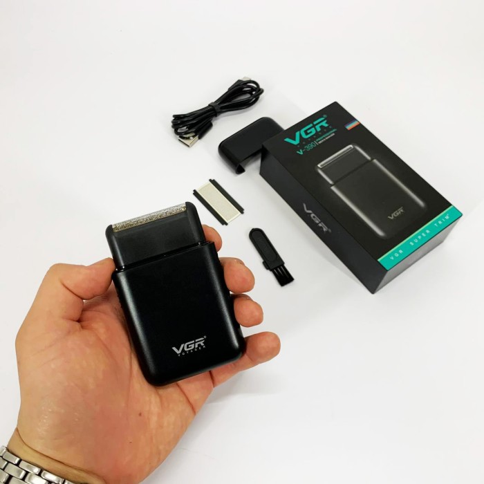 Електробритви для чоловіків SHAVER VGR V-390, Професійна бритва-шейвер, Електронна бритва для бороди BG-60