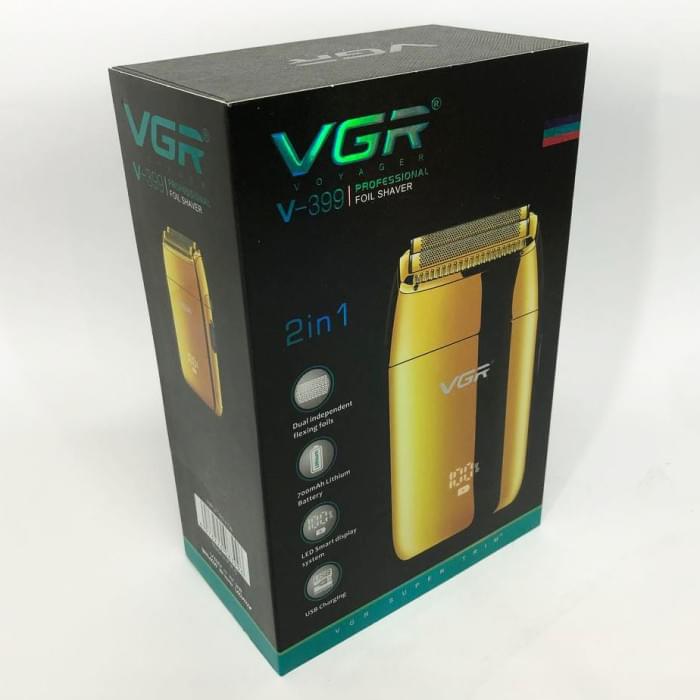 Електробритва з бритвеною насадкою VGR V-399 GOLD, Бритви для гоління LG-752 чоловічі електричні