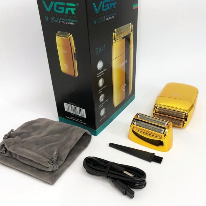 Електробритва з бритвеною насадкою VGR V-399 GOLD, Бритви для гоління LG-752 чоловічі електричні