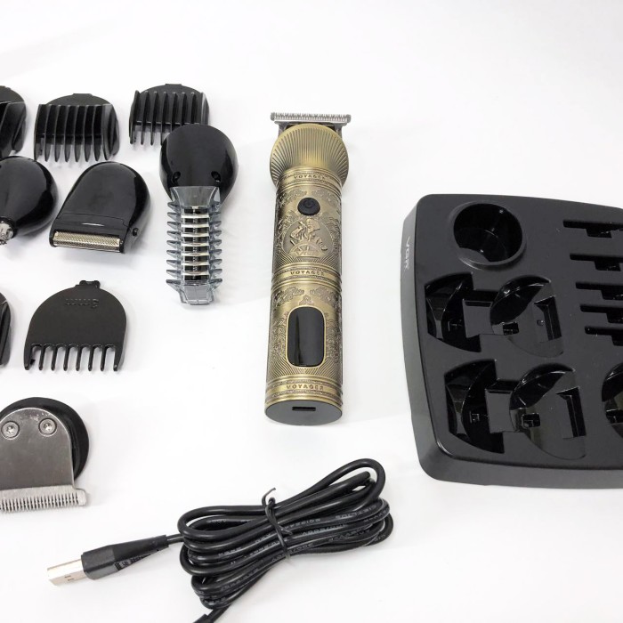Електрична машинка для стрижки побутова VGR, Машинка для стрижки з насадками бездротова PF-42