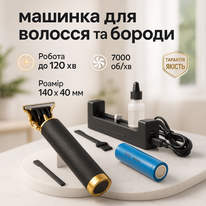 Багатофункціональний тример для стрижки волосся і бороди T9, Модний машинка для стрижки волосся GZ-60