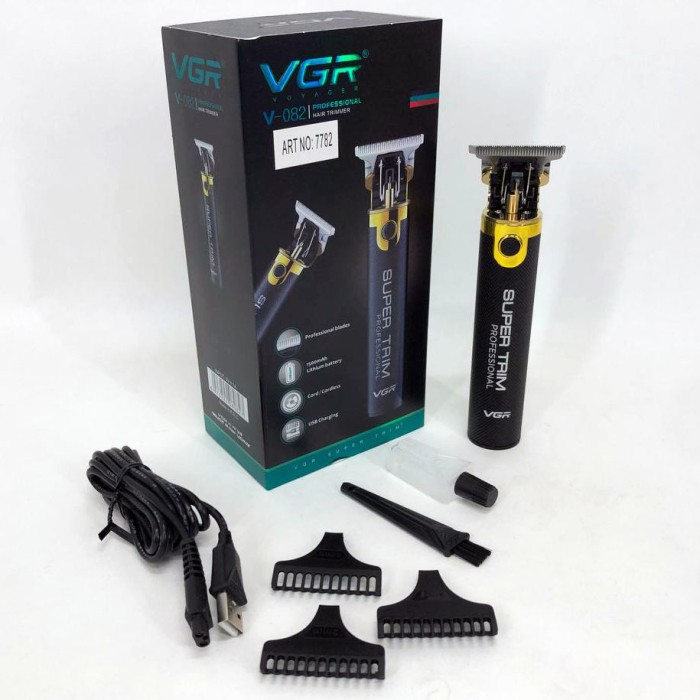 Чоловічий набір для стрижки волосся акумуляторний VGR V-082, Надійна машинка для стрижки RQ-49